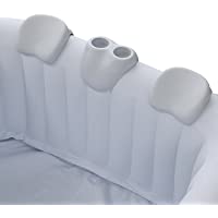 Los mejores  - Arebos 1x almohada cervical-reposacabezas para bañeras de hidromasaje | blanco | espuma de PU resistente al agua…